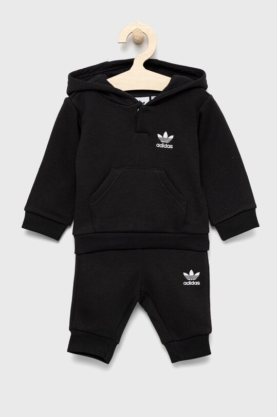 adidas Originals dres dziecięcy dzianina czarny HK7454