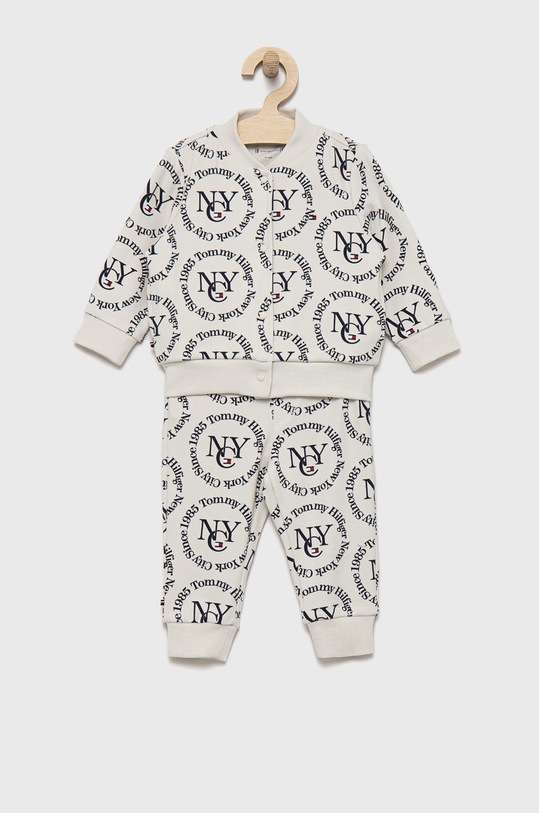 Tommy Hilfiger komplet dziecięcy dzianina biały KN0KN01476.9BYY