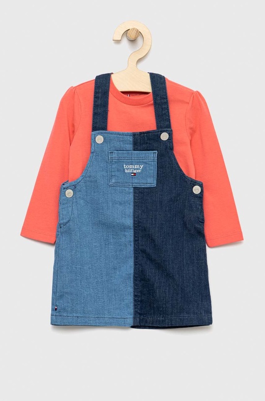 Tommy Hilfiger komplet niemowlęcy z elastanem niebieski KN0KN01509.9BYY