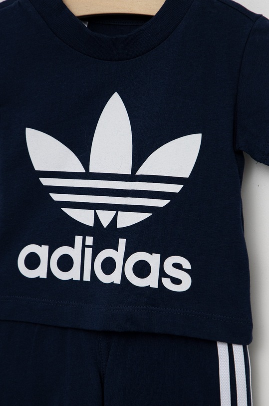 CHLAPEC Bavlněná tepláková souprava pro miminka adidas Originals HK7482 námořnická modř