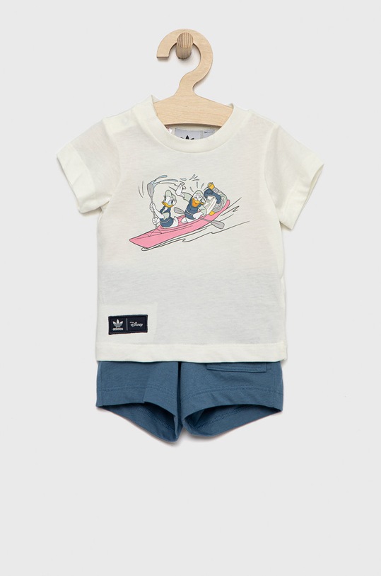 adidas Originals komplet dziecięcy dzianina niebieski HK9780