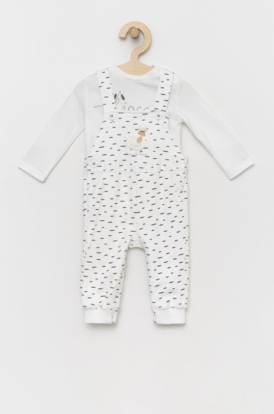 Birba&Trybeyond set de bumbac pentru bebelusi cu modele alb 999.59022.00.