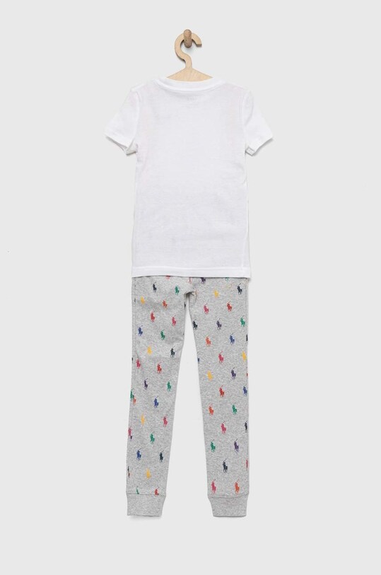 Детская хлопковая пижама Polo Ralph Lauren 4P0037 серый AW22