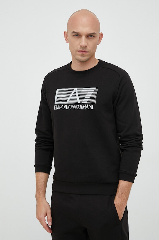 EA7 Emporio Armani dres dzianina czarny 6LPV64.PJ07Z