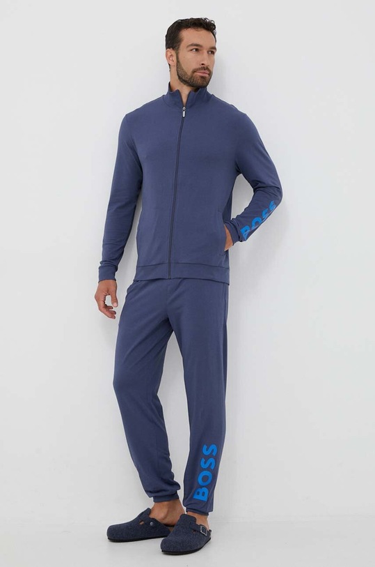 BOSS dres z elastanem niebieski 50480690