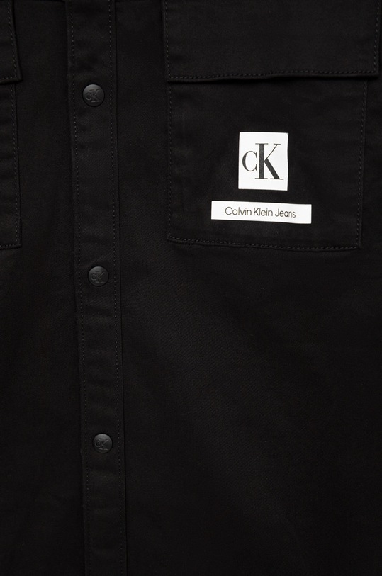 Chłopiec Calvin Klein Jeans koszula dziecięca IB0IB01468.9BYY czarny