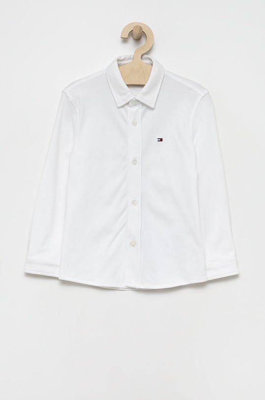 Tommy Hilfiger koszula dziecięca z elastanem biały KB0KB07507.9BYY