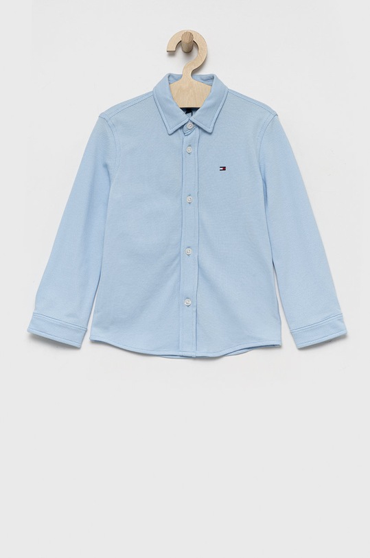 Tommy Hilfiger koszula dziecięca z elastanem niebieski KB0KB07507.9BYY