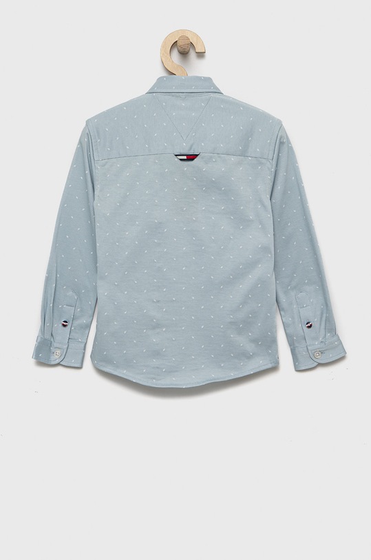 Tommy Hilfiger koszula bawełniana dziecięca KB0KB07511.9BYY niebieski AW22