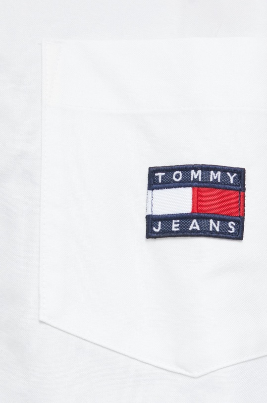Bavlnená košeľa Tommy Jeans DW0DW13804.9BYY biela