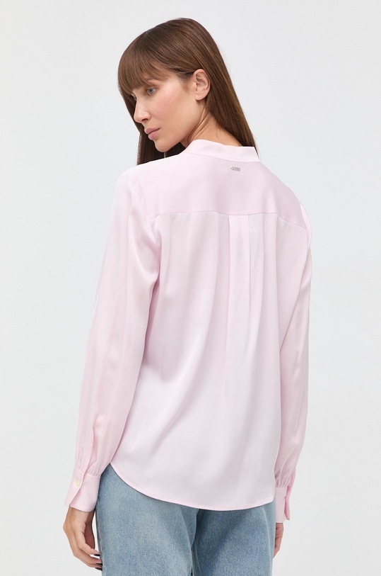 Odzież BOSS koszula jedwabna 50472082 różowy