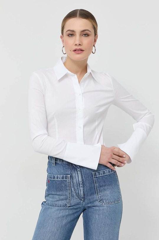 Košeľa Patrizia Pepe slim biela CC0356.A01