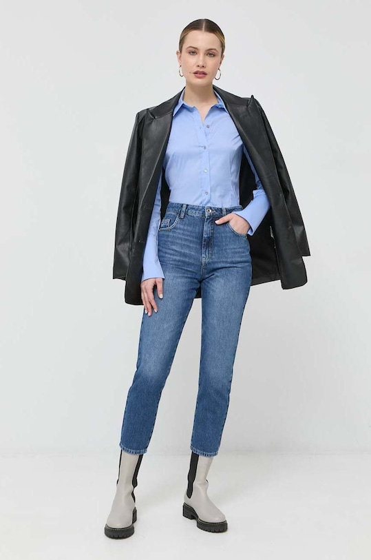 Košeľa Patrizia Pepe CC0356.A01 modrá SS24