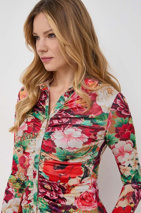 Guess koszula SHIRRED multicolor W2BP43.KBEM0