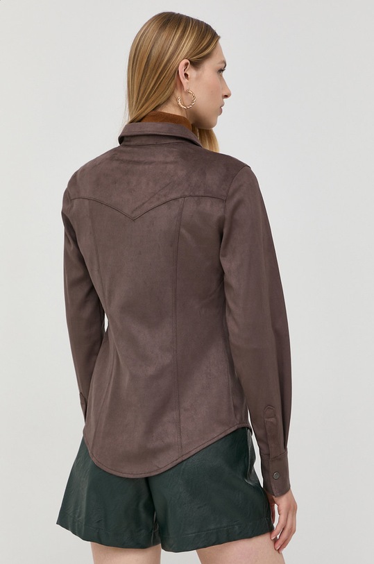 Odzież Guess koszula W2BH52.WE0L0 brązowy