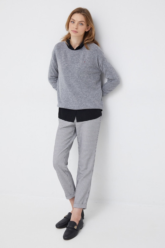 Sisley koszula 5S6CLQ01W.100 czarny AW22