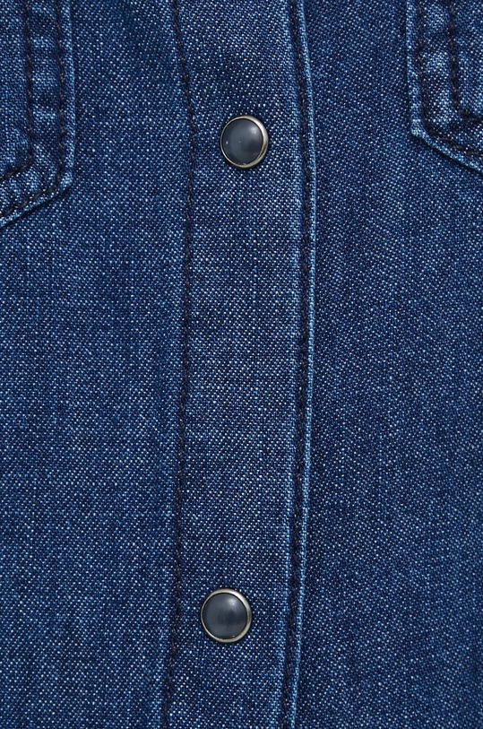 Sisley koszula jeansowa 5FV6LQ028.902 granatowy