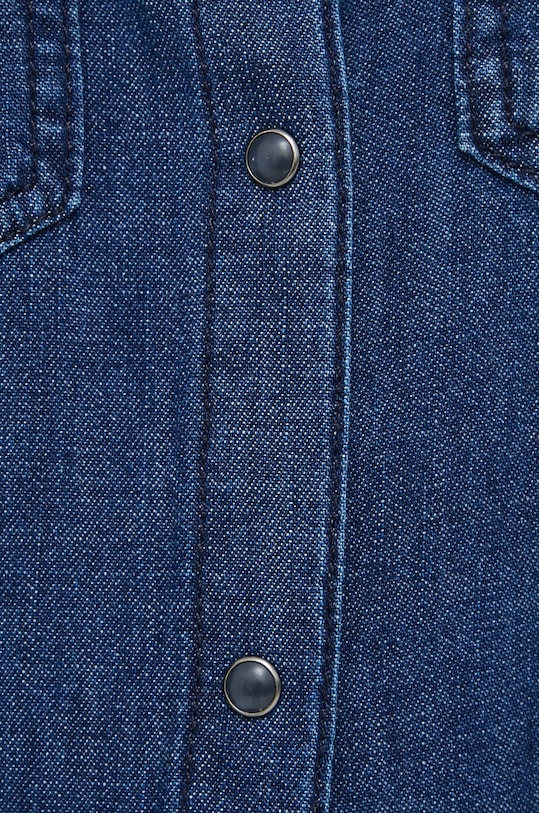 Sisley koszula jeansowa 5FV6LQ028.902 granatowy