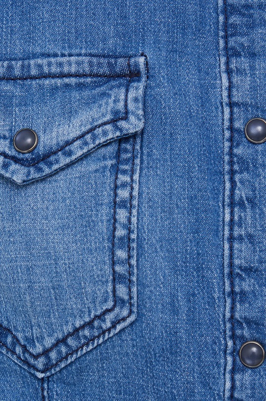 Sisley koszula jeansowa 5TKL5QF66.901 niebieski AW22