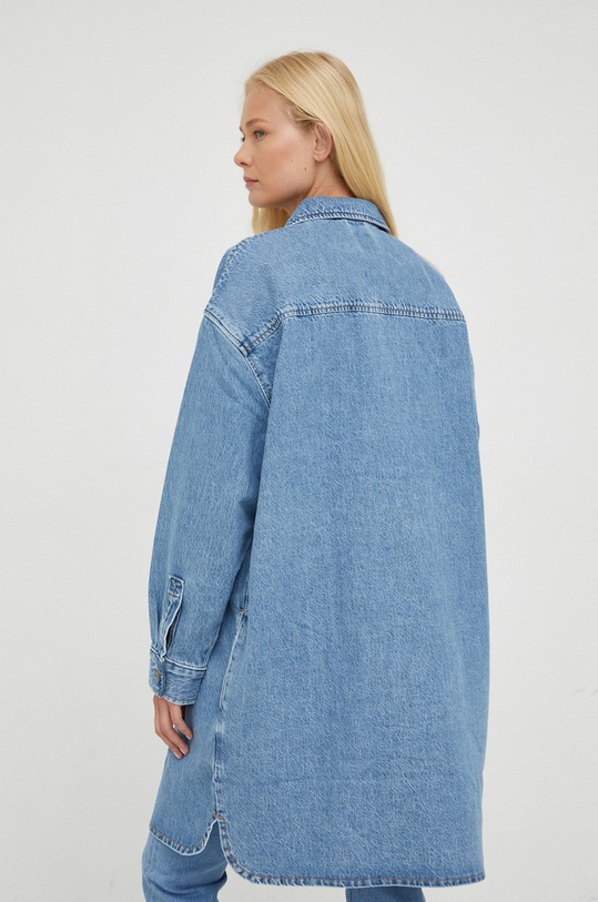 Odzież Lee koszula jeansowa L50WAZMW niebieski
