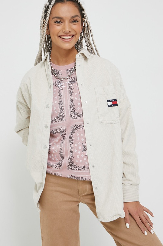 Tommy Jeans pamut ing pamut bézs DW0DW14446.9BYY