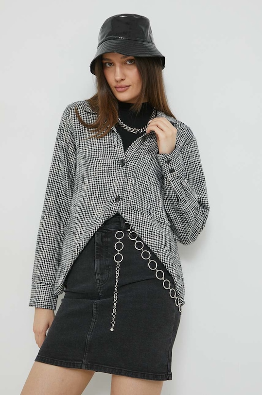 Abercrombie & Fitch camasa lung negru KI140.2523.109