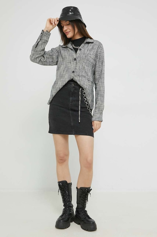 Abercrombie & Fitch camasa KI140.2523.109 negru AW22