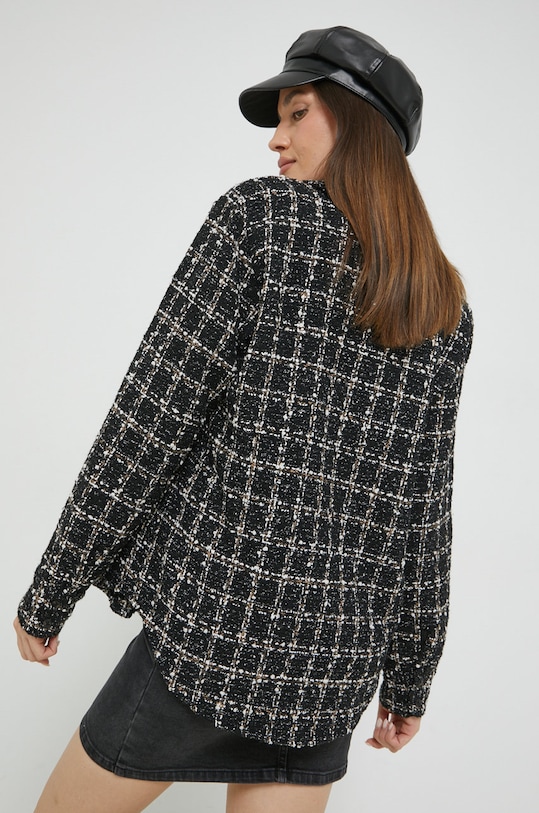 Abercrombie & Fitch camasa din lana negru KI140.2523.908