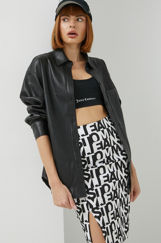 Abercrombie & Fitch camasa lung negru KI140.2535.900