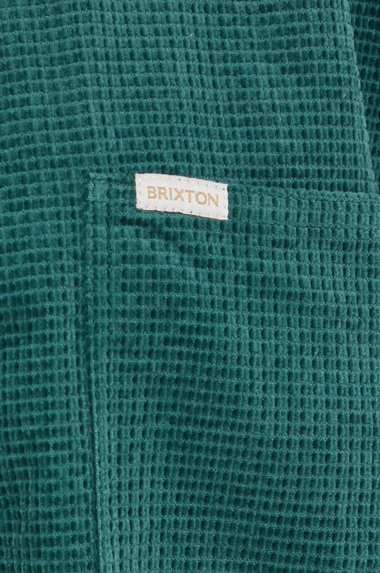 Памучна риза Brixton 01310.EMRLD зелен AW22