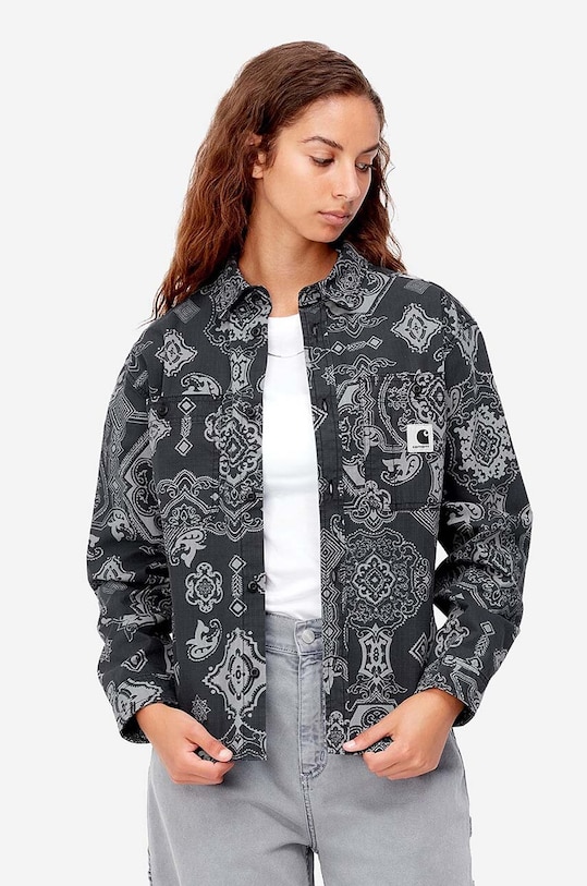 Carhartt WIP cotton shirt cotton gray I030760