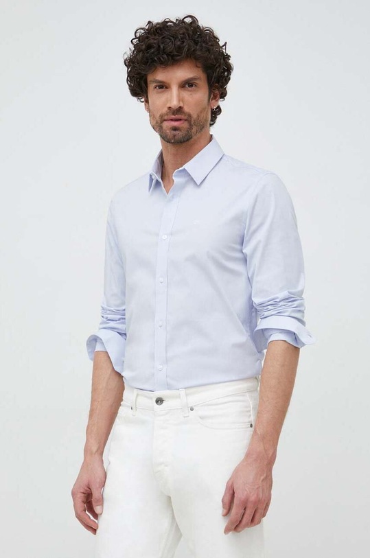 Calvin Klein koszula z elastanem niebieski K10K110856.9BYY