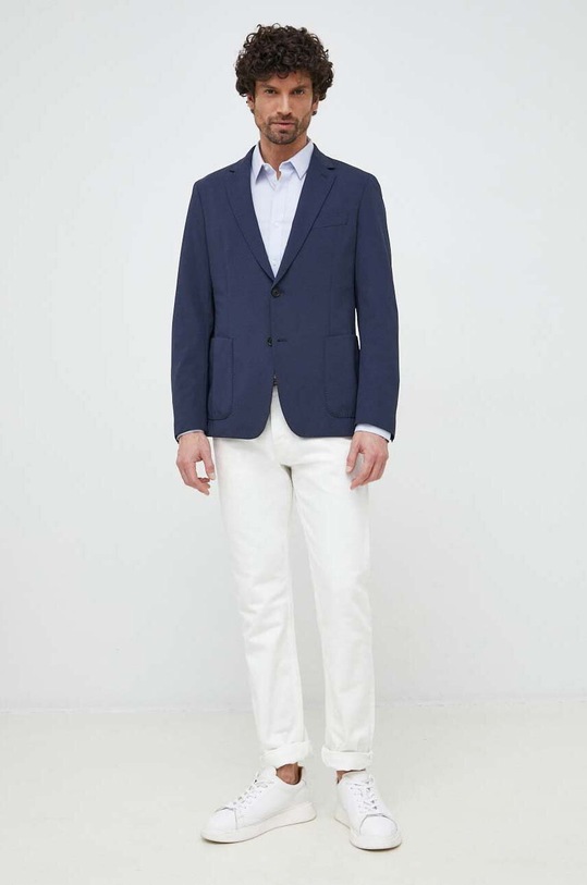 Odzież Calvin Klein koszula K10K110856.9BYY niebieski