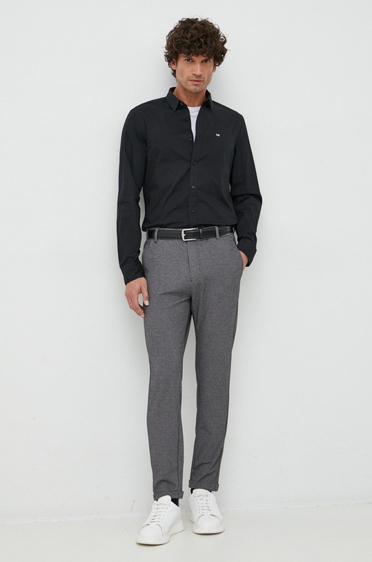 Ρούχα Πουκάμισο Calvin Klein K10K110856.9BYY μαύρο