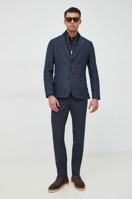 Odzież Karl Lagerfeld koszula bawełniana 524699.605003 granatowy