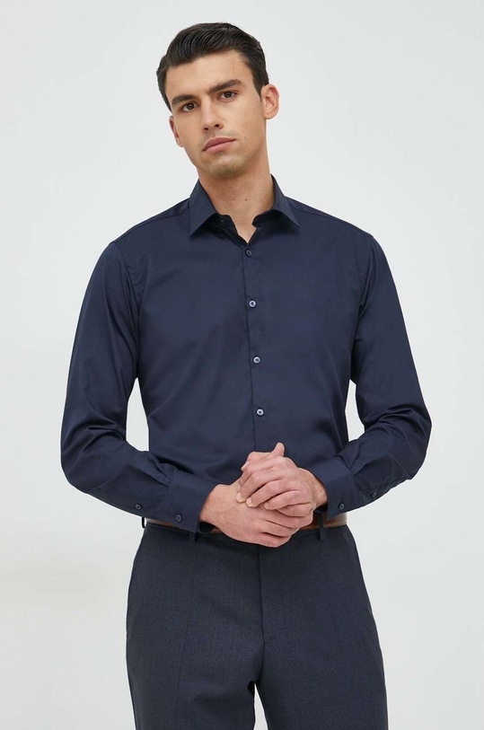 Karl Lagerfeld koszula bawełniana 524699.605003 granatowy