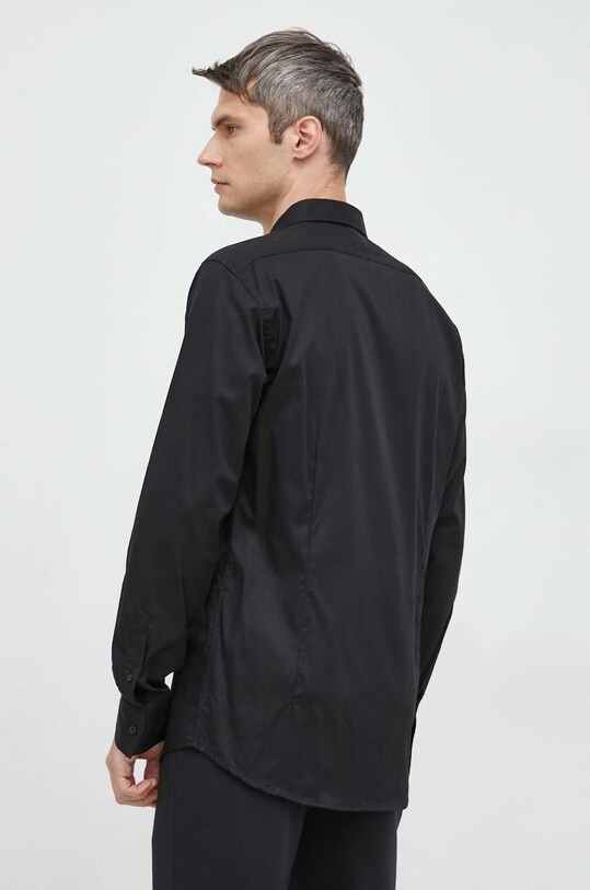 Бавовняна сорочка Karl Lagerfeld чорний 524699.605003