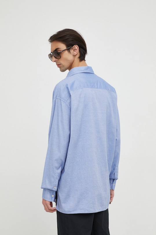 Drykorn camicia in cotone blu 47299.124097