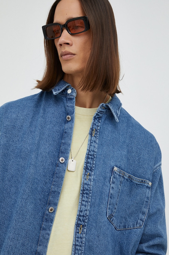 Levi's koszula jeansowa bawełna niebieski A3404.0000