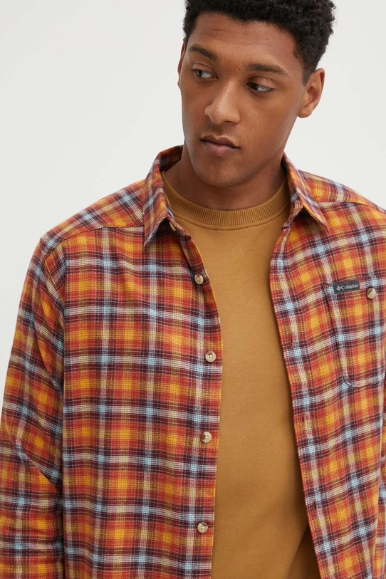 Košeľa Columbia Cornell Woods Flannel LS 1617951 oranžová