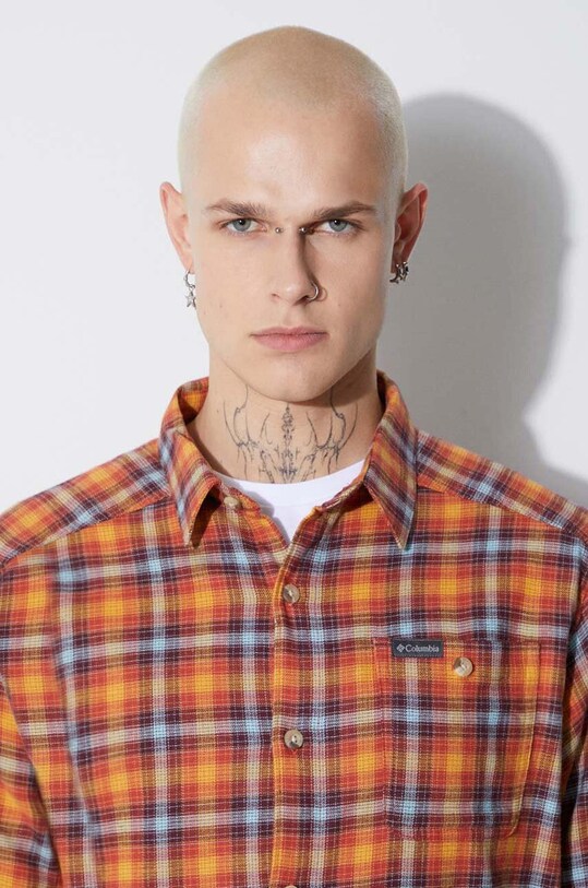Columbia shirt Cornell Woods Flannel LS 1617951 orange