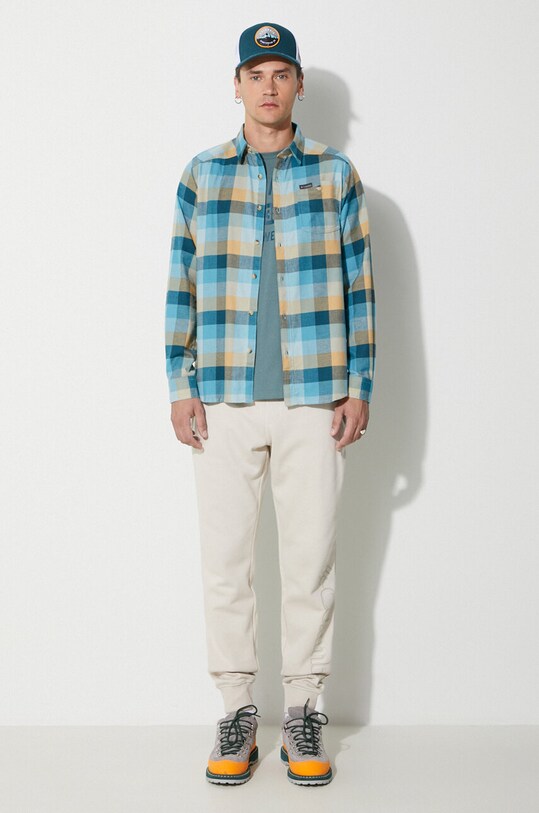 Columbia shirt Cornell Woods Flannel LS 1617951 turquoise AW24
