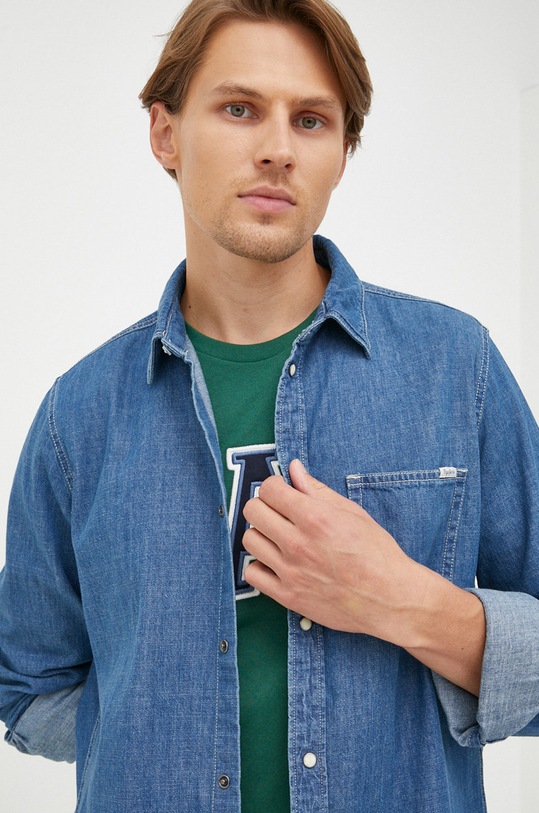 Pepe Jeans camasa jeans lung albastru PM307491HM6.000