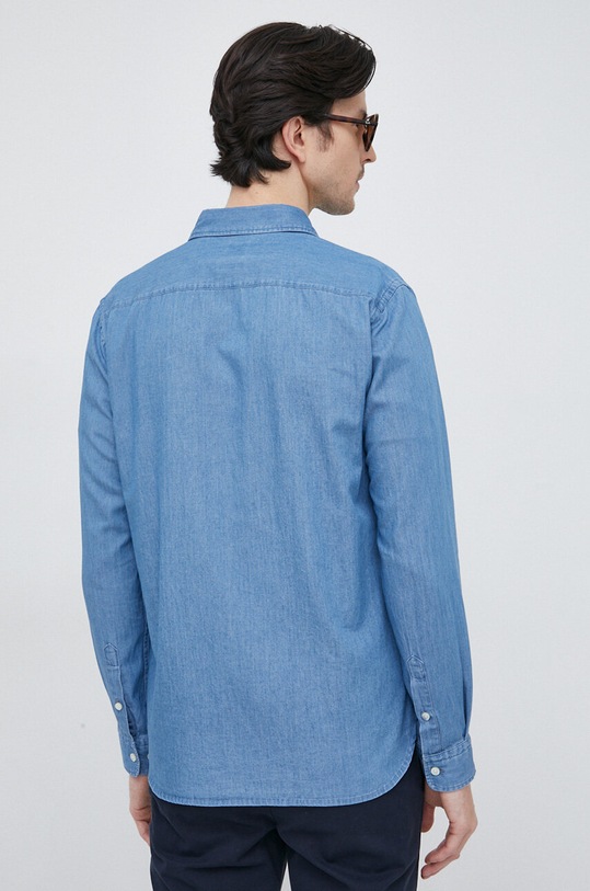 Odzież BOSS koszula bawełniana 50477840 niebieski