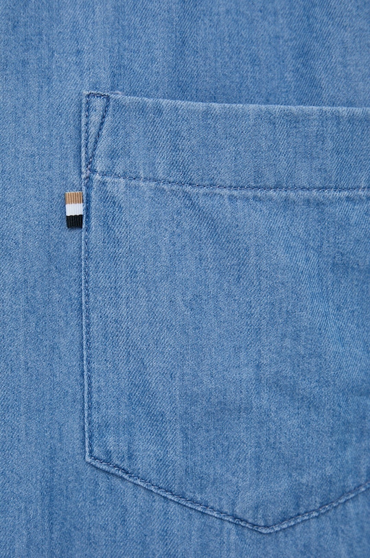 BOSS koszula bawełniana 50477840 niebieski