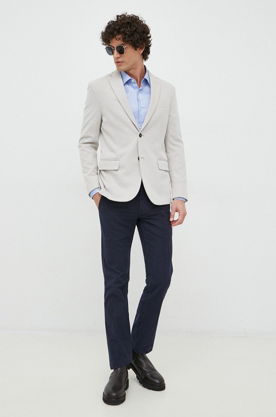 Košile BOSS 50478611 modrá AW22