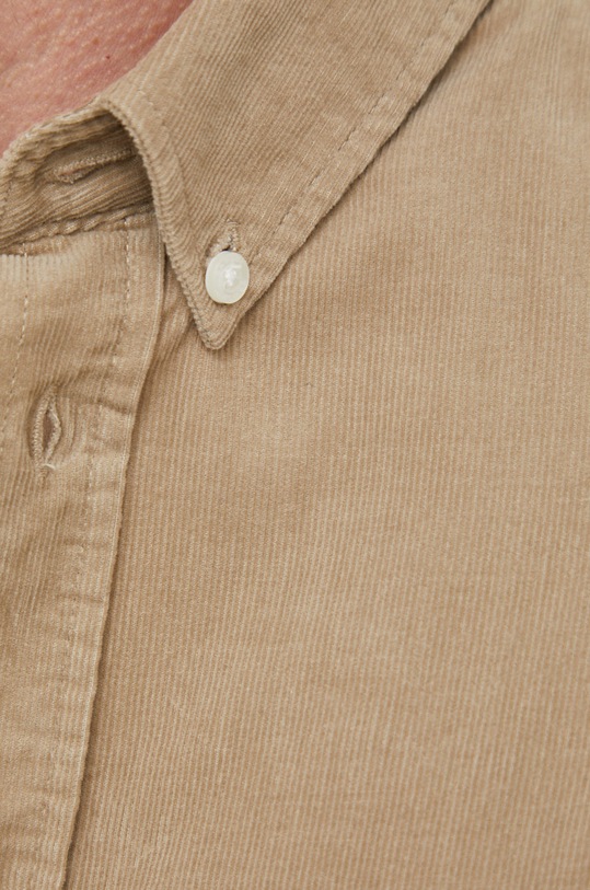 Samsoe Samsoe koszula sztruksowa M20400059 beżowy AW23