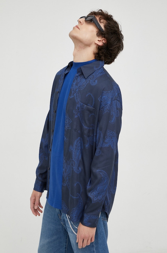 Samsoe Samsoe camasa M22300048 bleumarin