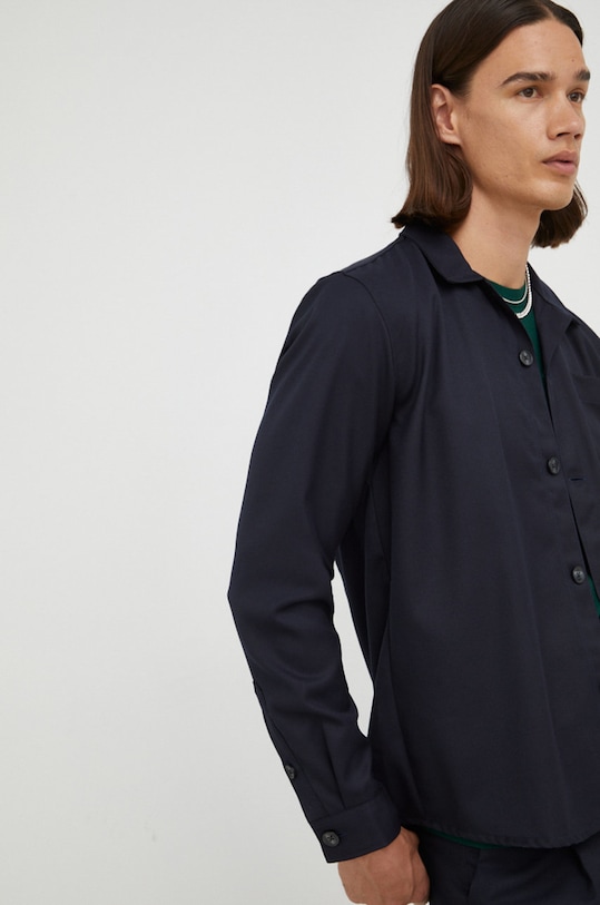 Сорочка Bruuns Bazaar casual темно-синій BBM1425