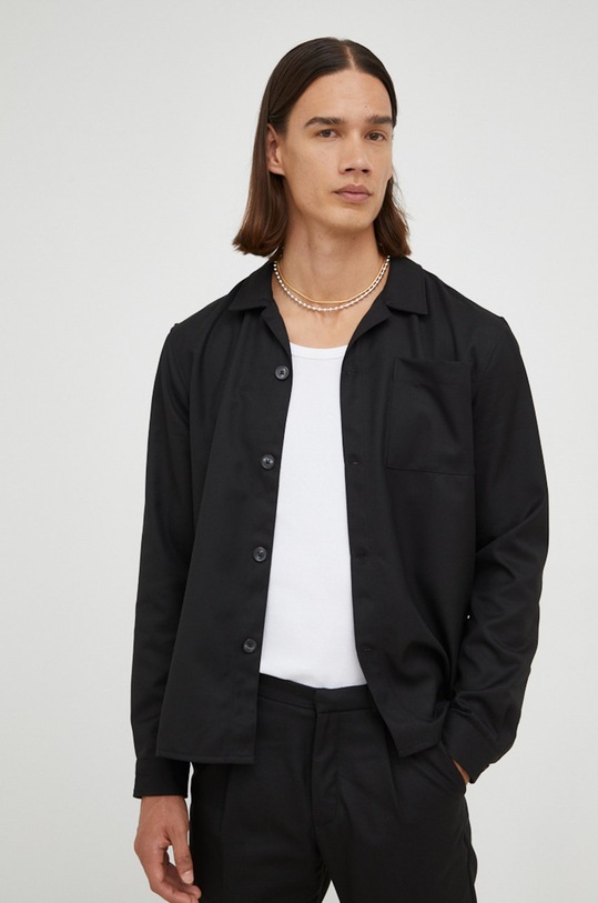 Сорочка Bruuns Bazaar BBM1425 чорний